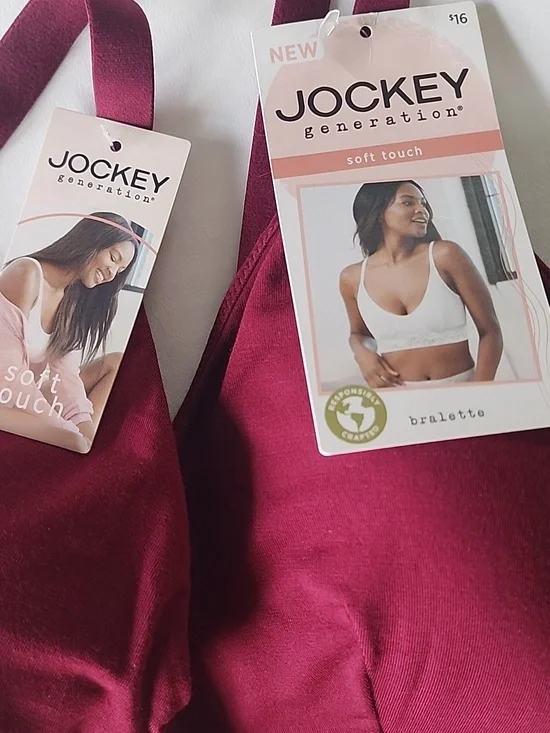 Jockey Soft Touch Lace Band Bralette, XL - Picture 2 of 8